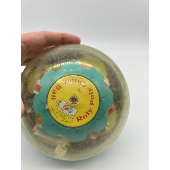 Vintage 1966 Fisher Price #165 Roly Poly Chime Ball - Picture 6 of 10